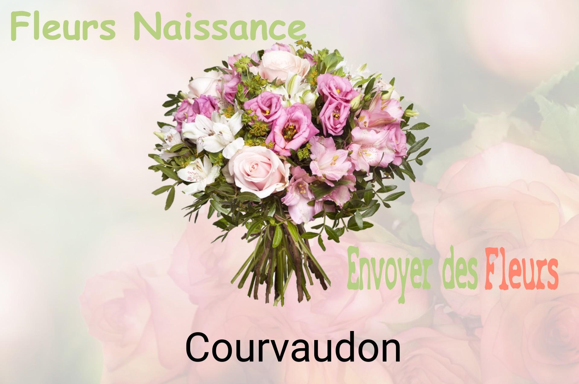 Bouquet de fleurs de naissance livré à Courvaudon